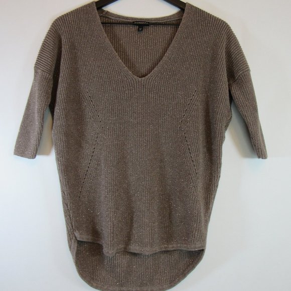 Express Sweaters - Express V Neck Knit Sweater